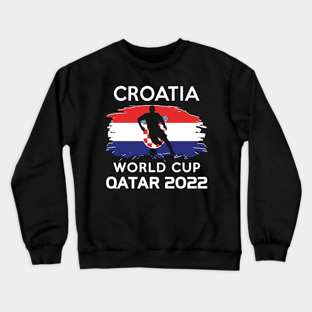 World Cup 2022 Croatia Team Crewneck Sweatshirt by adik